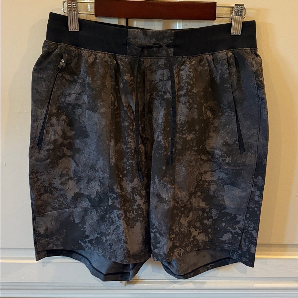 Men's Lululemon Black and Gray Shorts